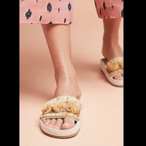 Soludos X Anthropologie Panarea Slide Sandal